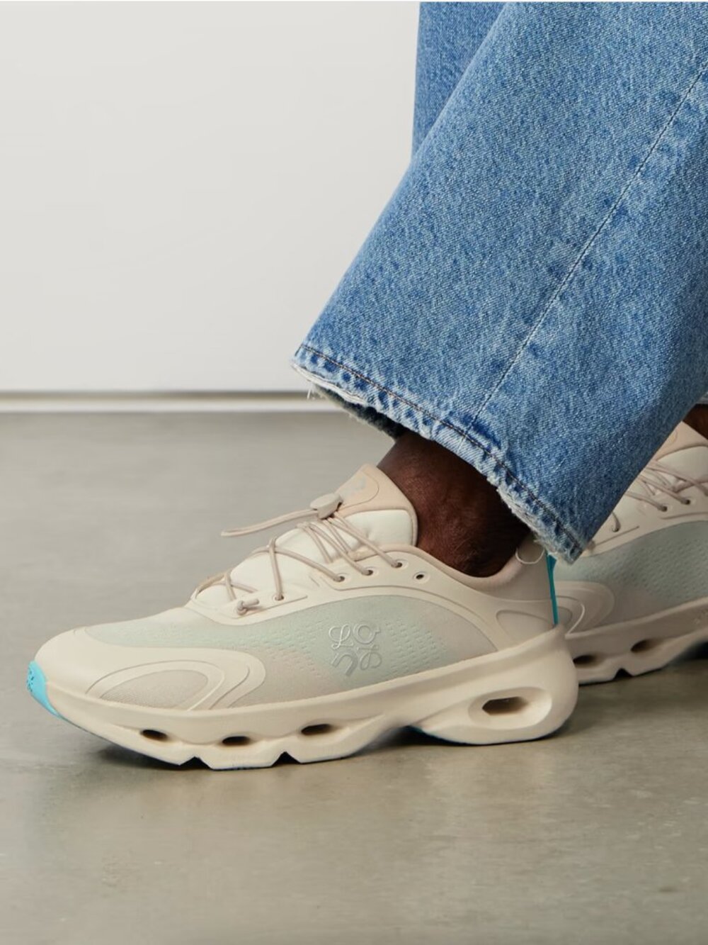 Loewe + ON Cloud rubber-trimmed recycled-mesh sneakers